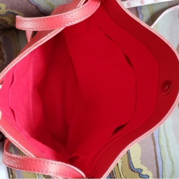 NWT M.I.L.A. Made in Los Angeles Red Leather Purse Crossbody Bag - Picture 9 of 9